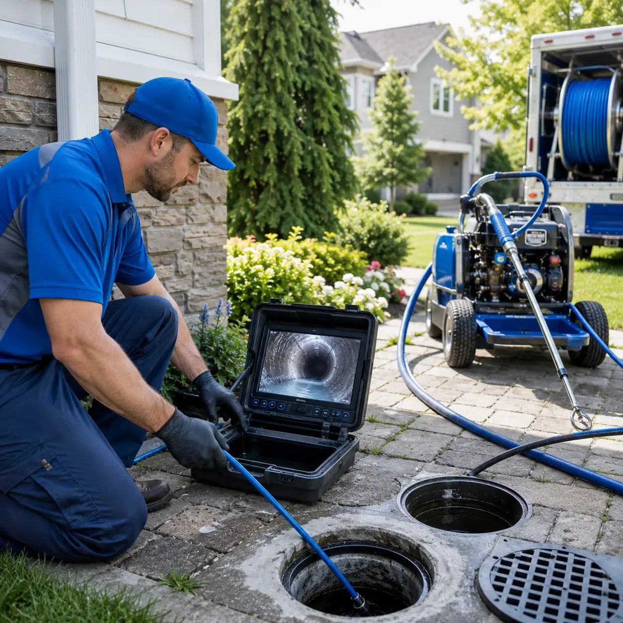 Outdoor drain cleaning professionals serving Greenwich, NY
